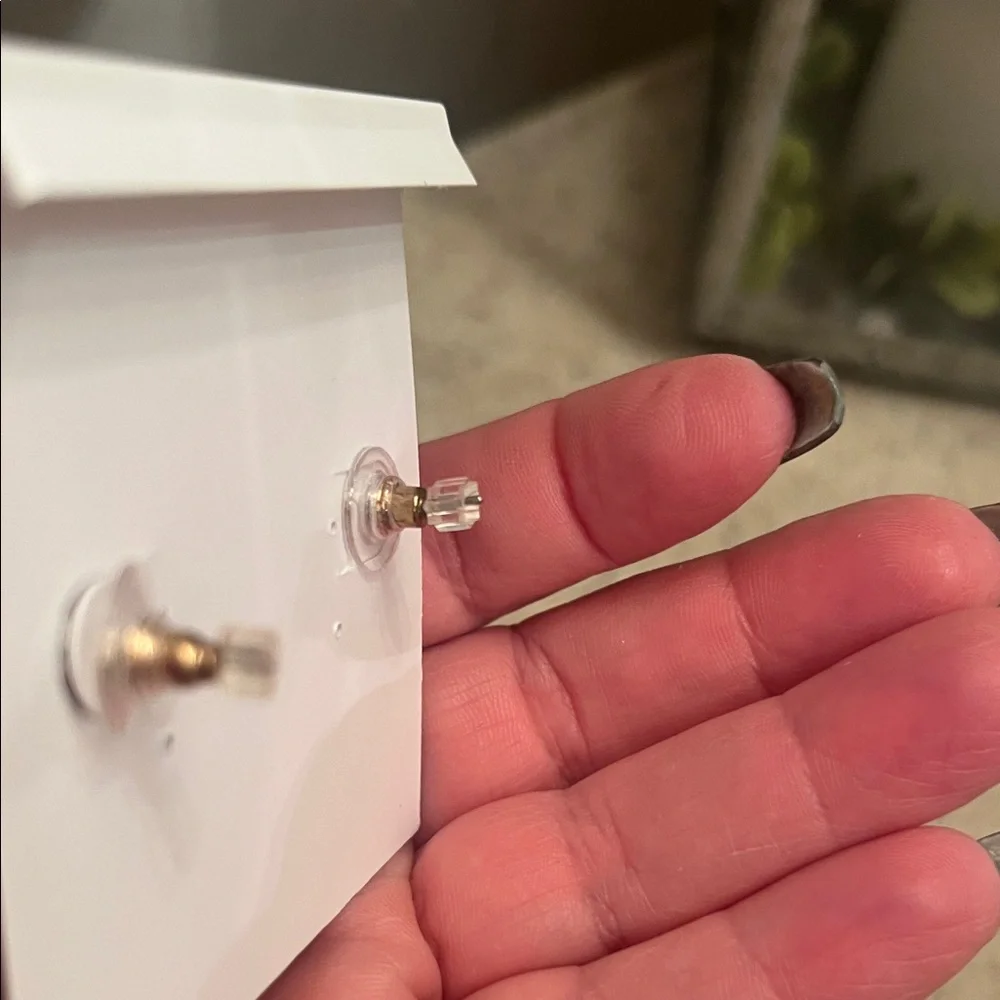 Natasha Couture Brown Circular Earrings